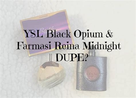 farmasi perfume dupes|YSL Black Opium & Farmasi Reina Midnight .